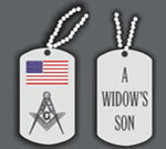 USA Widows Son Dog Tag