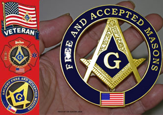 Masonic Metal Auto Emblems