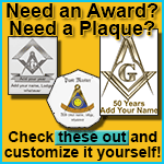 Masonic, OES and Shrine awards and plaques